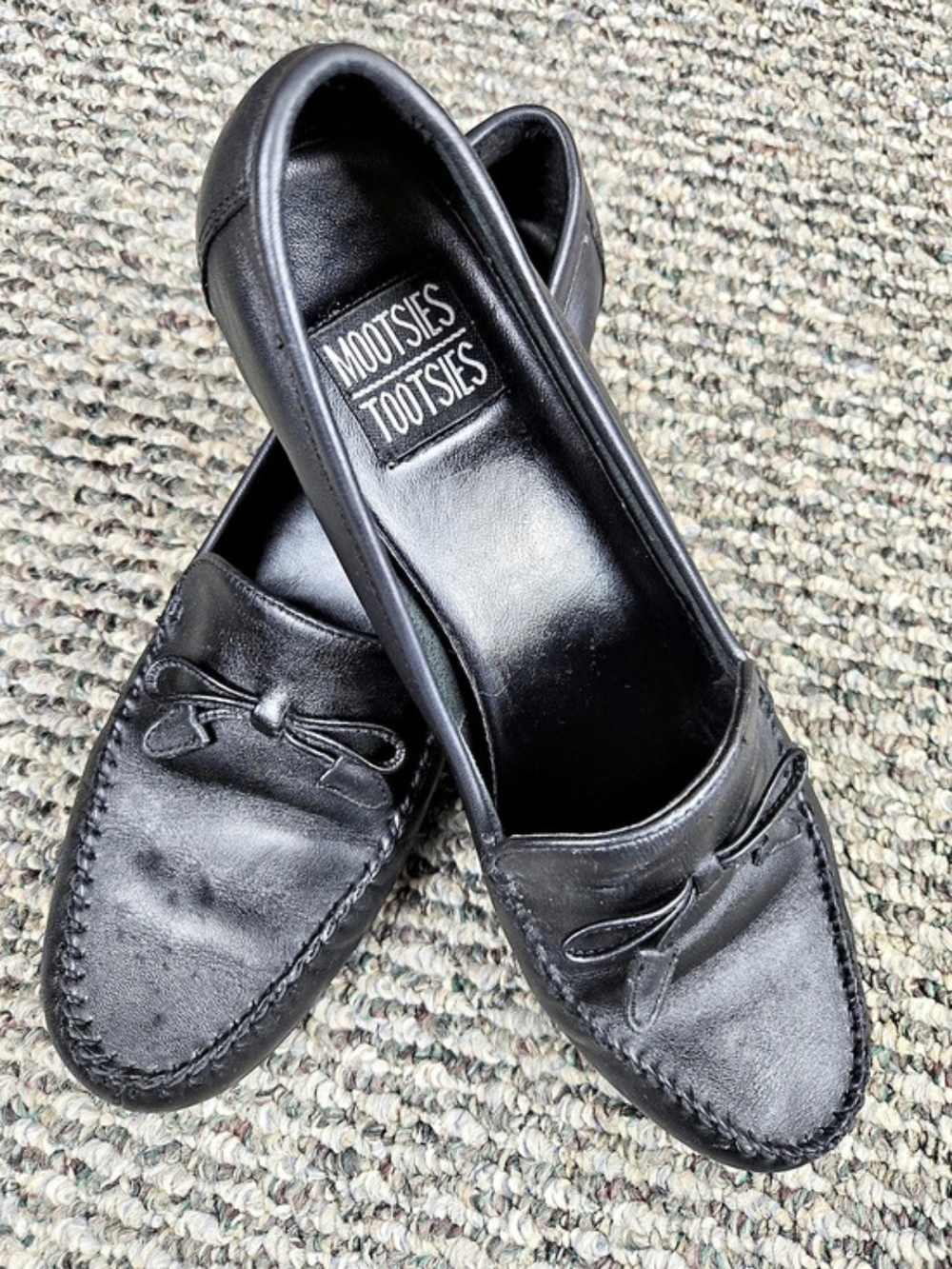 Mootsies Tootsies Women's Leather Loafers Black US 10M
